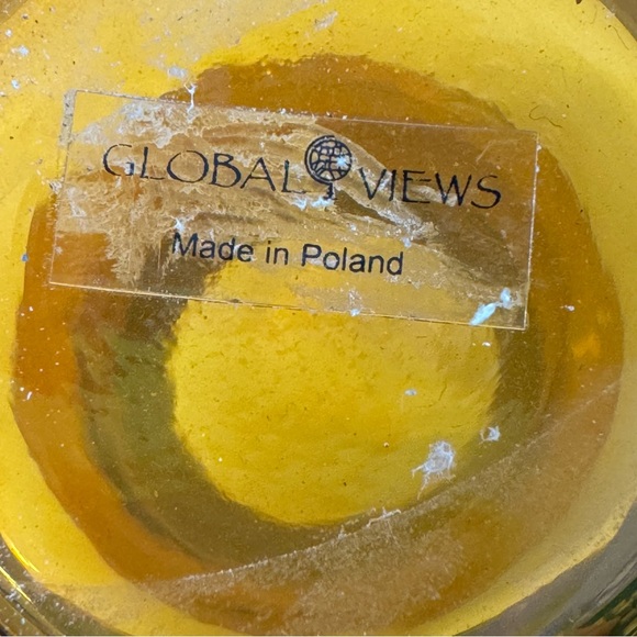 🇵🇱NWT AMBER / COBALT VASE GLASS DECOR - Picture 10 of 10